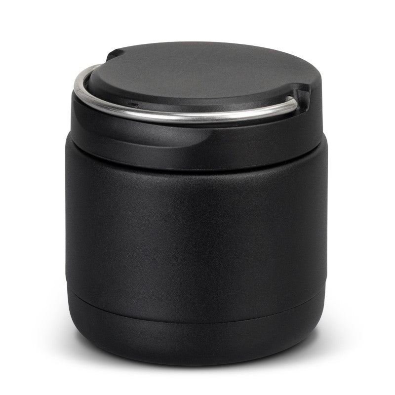 Keep Hot Food Flask in stainless steel with double-wall insulation for warm meals on-the-go, featuring a secure lid and carry handle.