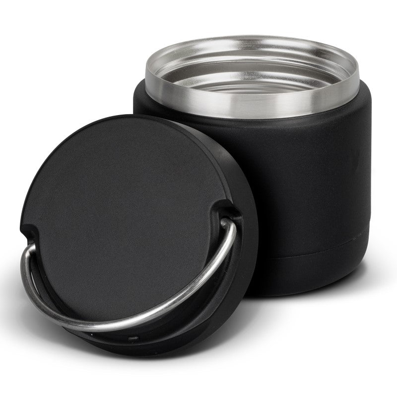 Stainless steel Keep Hot Food Flask with double-wall insulation, ideal for keeping meals warm on-the-go.