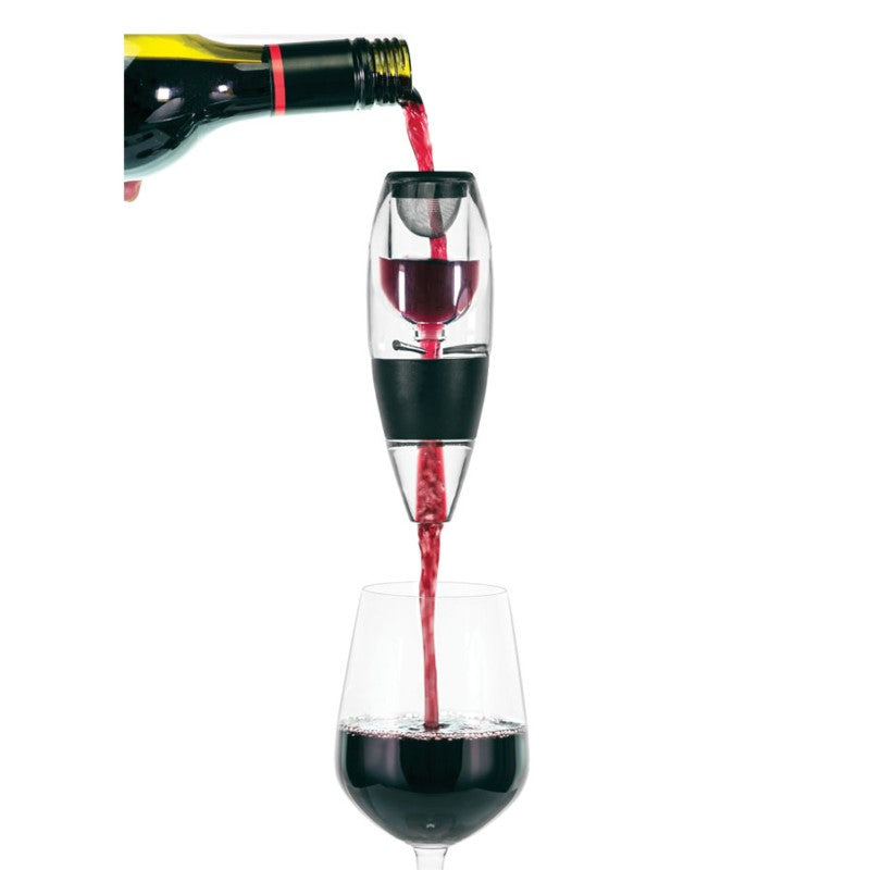 Deluxe Wine Aerator for quick aeration, enhancing aroma and flavor while filtering sediment for a smoother pour.