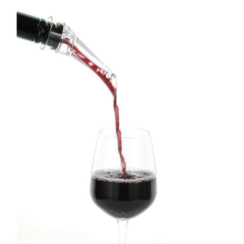 Avanti® Wine Aerating Pourer enhances wine flavor with dual air intake and dripless spout for easy, precise pouring.