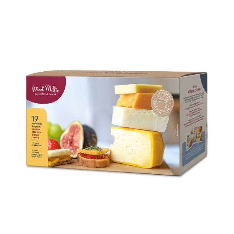 Artisan Cheese Making Kit for crafting fresh, preservative-free cheeses at home with easy-to-use tools and quality cultures.