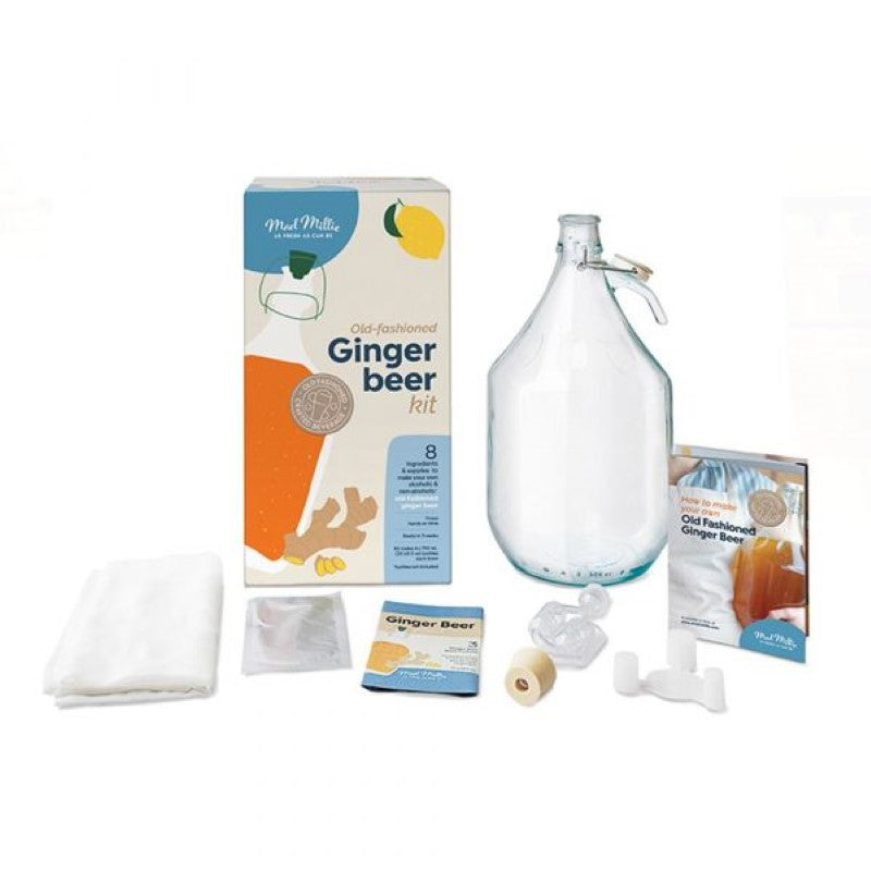 Ginger Beer Making Kit: Brew your own ginger beer with premium ingredients in a versatile all-inclusive set for all skill levels.