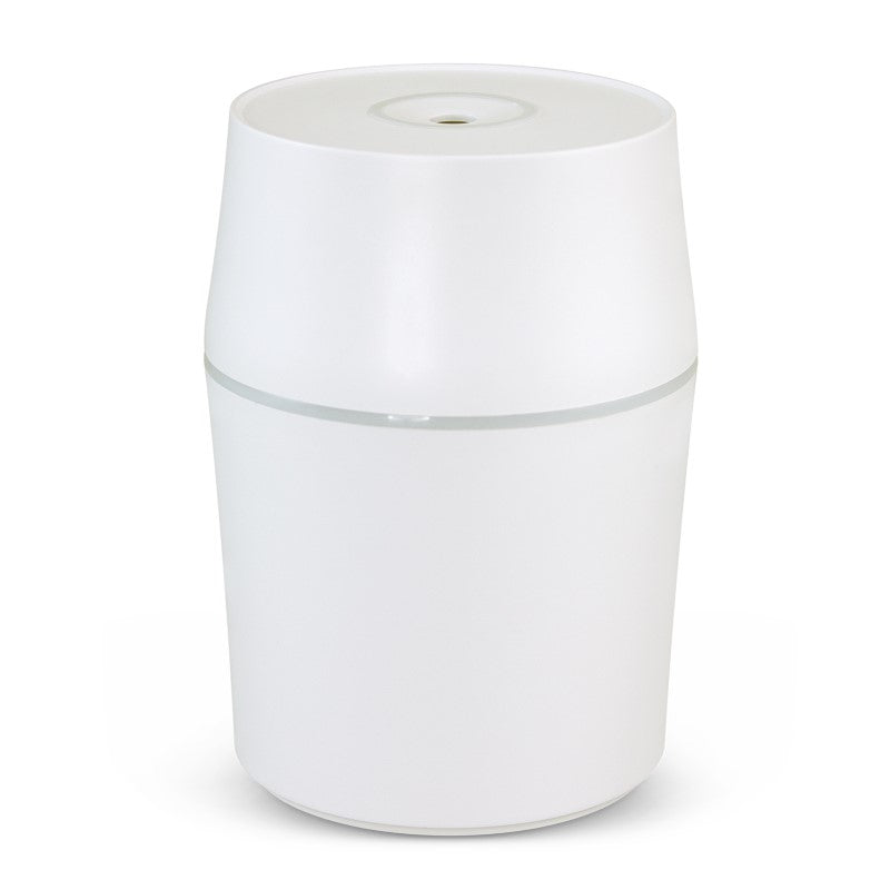 Aroma diffuser with 150ml capacity, multi-colored lighting, and USB or mains power for calming spaces at home or office.