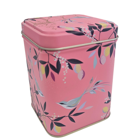 Elegant tea caddy featuring stunning designs, perfect for storing loose leaf tea or tea bags with style.
