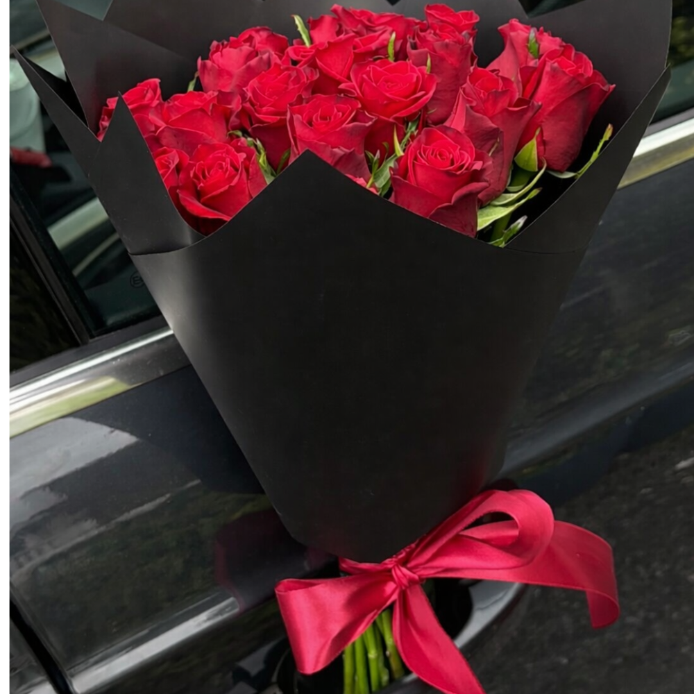 The Deluxe 20 Red Rose Bouquet - Pre Order for Valentine's Day
