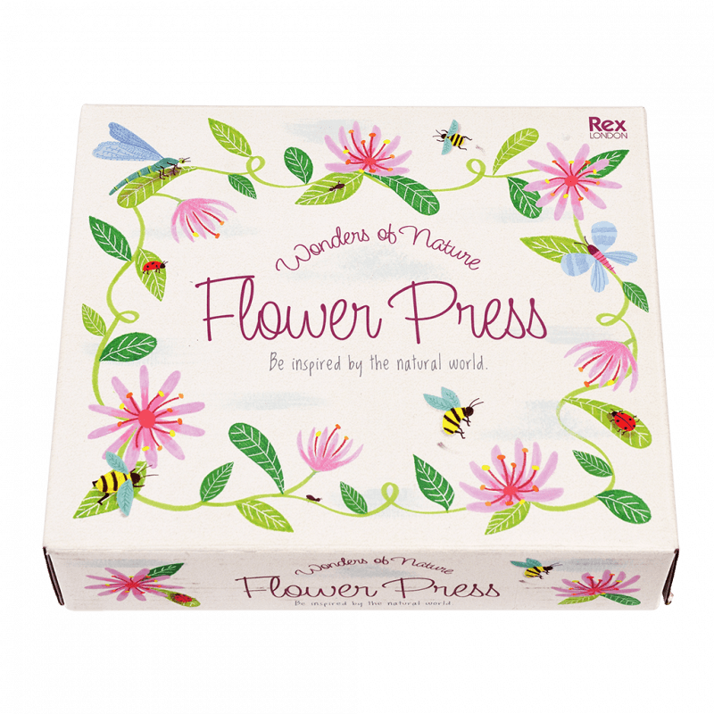 Wooden flower press for preserving and showcasing flowers, includes plates, papers, and ideal for crafting and keepsakes.