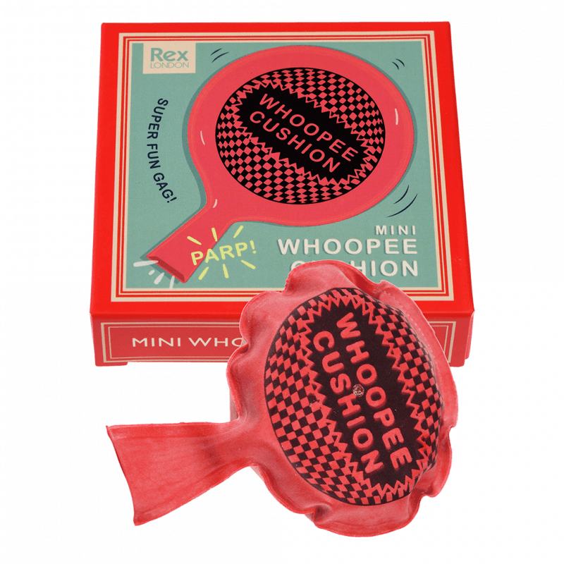 Mini Whoopee Cushion for classic pranks, self-inflates for laughs, ideal for parties, made from durable latex.
