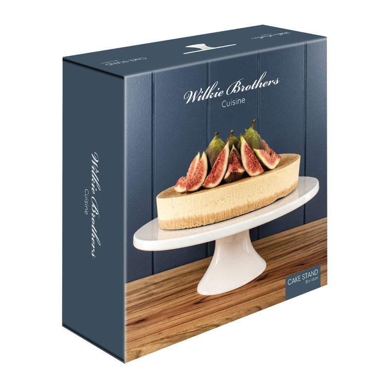 Elegant white new bone china cake stand, perfect for showcasing desserts at celebrations or everyday use.