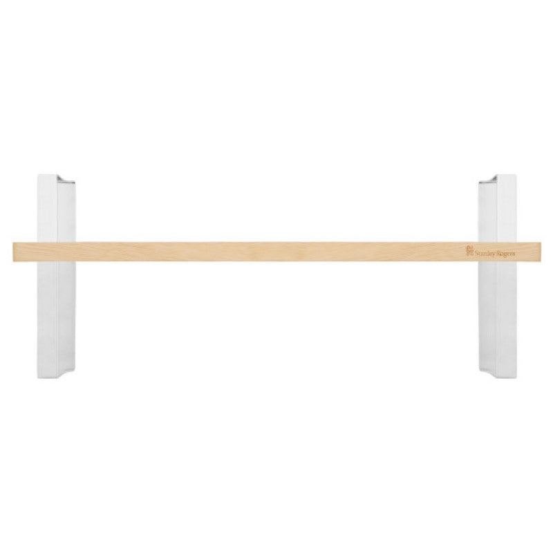 Versatile multi-height serving board with stainless steel legs, perfect for tapas, sushi, and cheese platters.