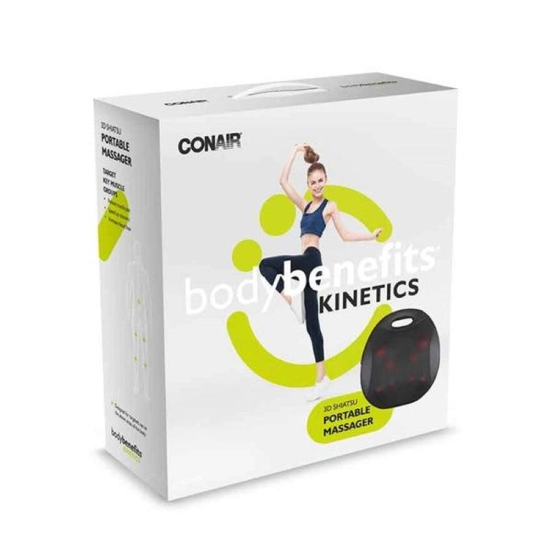 Portable Massager with 8 rolling heads and heating function for deep tissue relaxation, perfect for home or travel use.