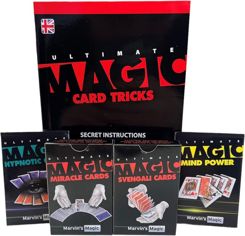 A magician's guide featuring 250 card tricks, tools, and expert instructions for stunning performances and skill development.