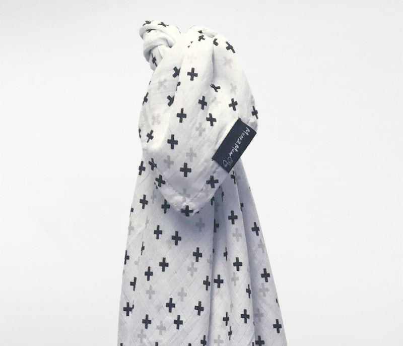 Soft cotton muslin blanket swaddle, perfect for babies: lightweight, breathable, multi-use for swaddling, nursing, and sunshade.