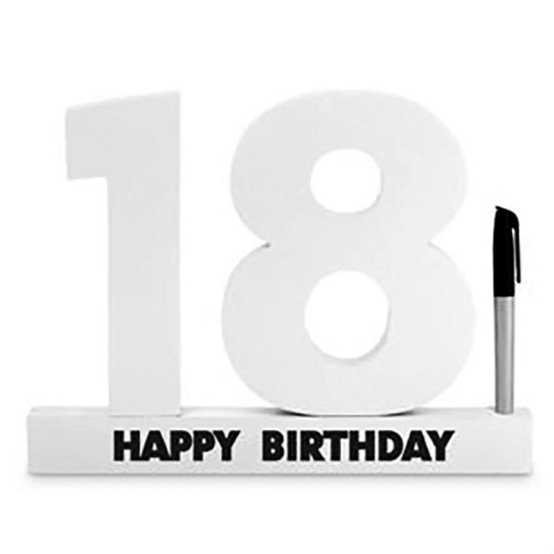 Elegant 18th Birthday Signature Block and Pen Set for heartfelt messages and lasting memories from friends and family.