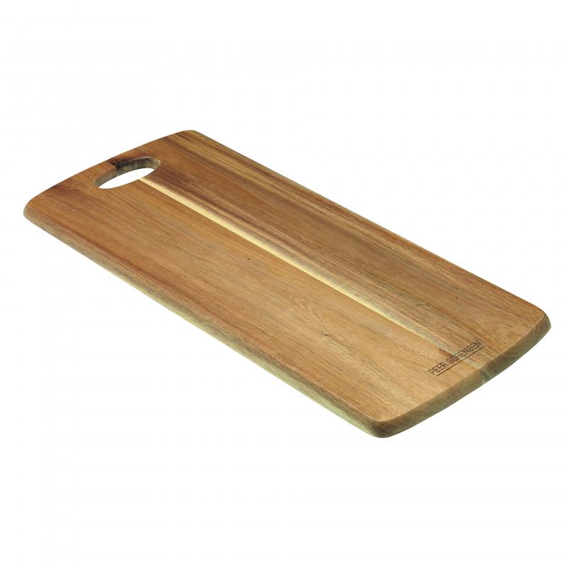 Tapas Acacia Wood Serving Board with unique grain, perfect for elegant entertaining and showcasing appetizers.