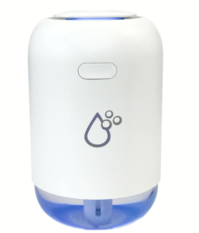 Compact 260ml portable humidifier with color-changing LED lights, perfect for enhancing air quality and ambiance.