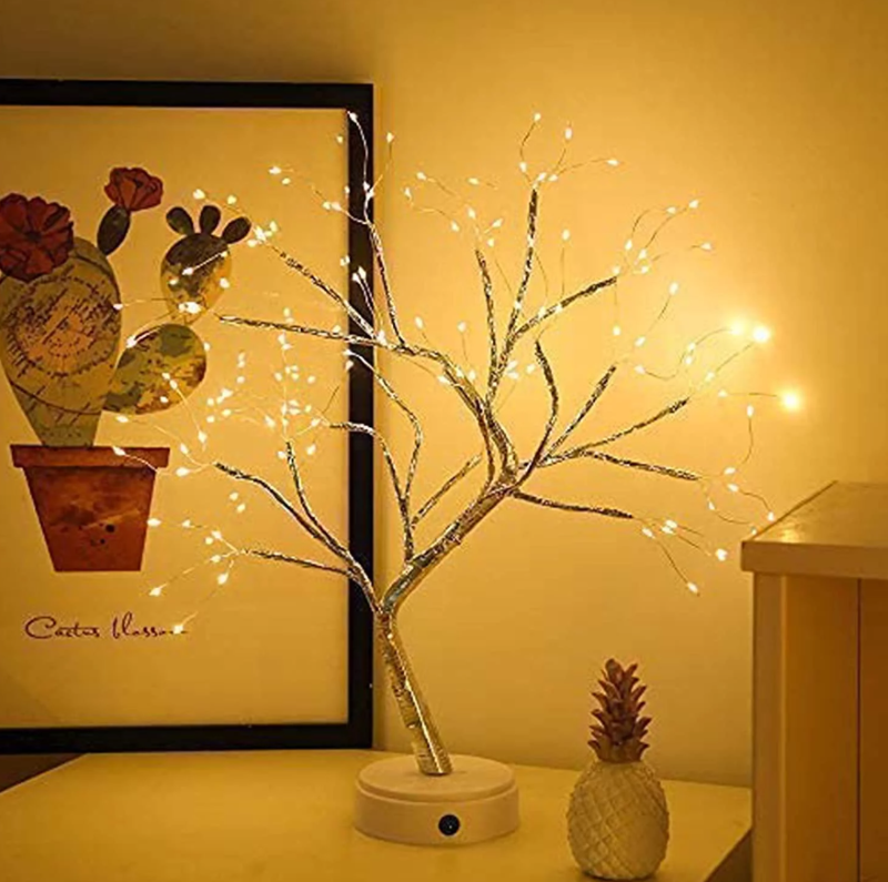 LED Fairy Light Tree with 108 warm white lights, ideal for cozy decor, gifts, and creating a magical ambiance at 50cm tall.