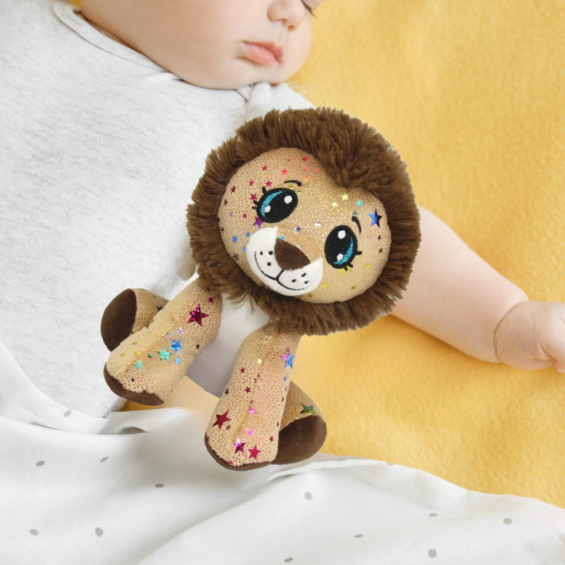 Soft Plush Lion, 20cm cuddly toy with soft mane, perfect for snuggles, playtime, and adding joy to any child's room.