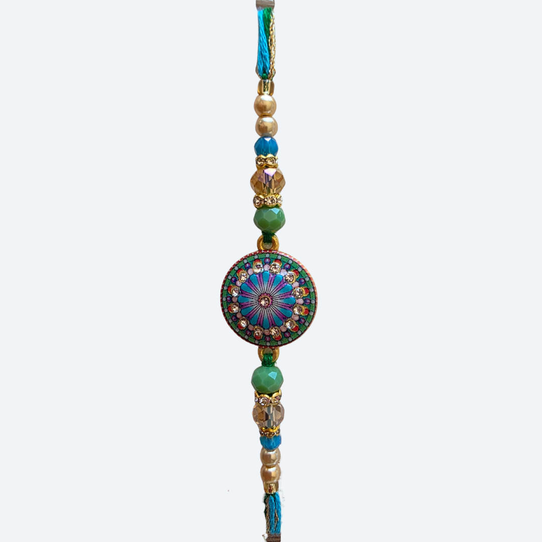 Rakhi Design Blue - Fancy