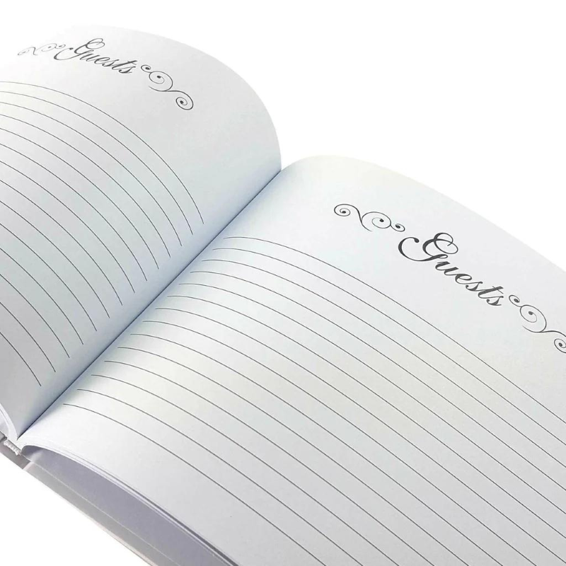 Elegant 21st birthday guest book with rose gold accents, featuring 40 lined pages for heartfelt messages and memories.