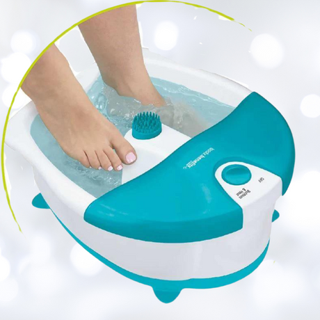 Luxurious foot spa with hydro jets, adjustable settings, deep design, and non-slip feet for ultimate pampering and relaxation.