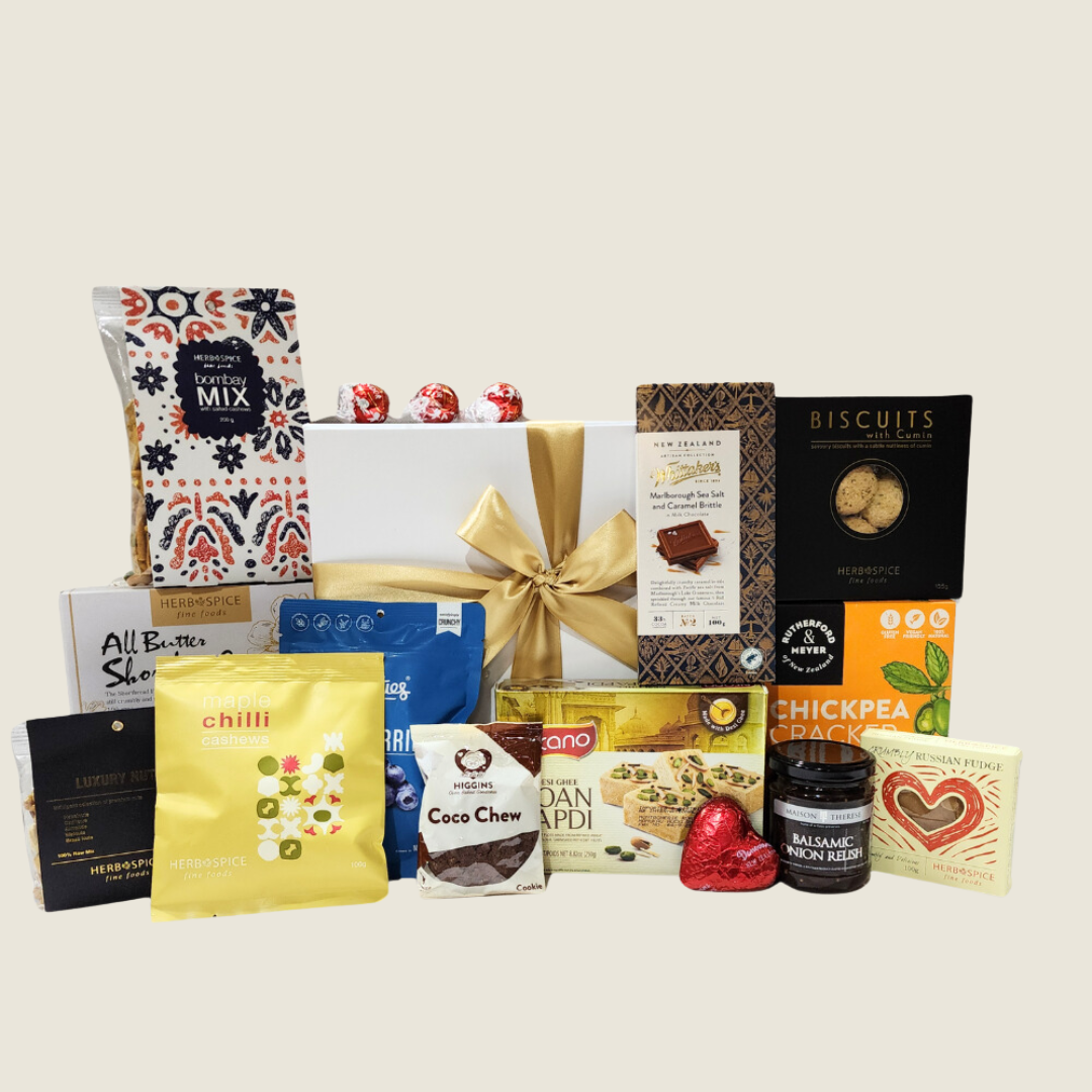 Diwali hamper box filled with premium sweets, snacks, and chocolates, perfect for festive gifting and celebrations.