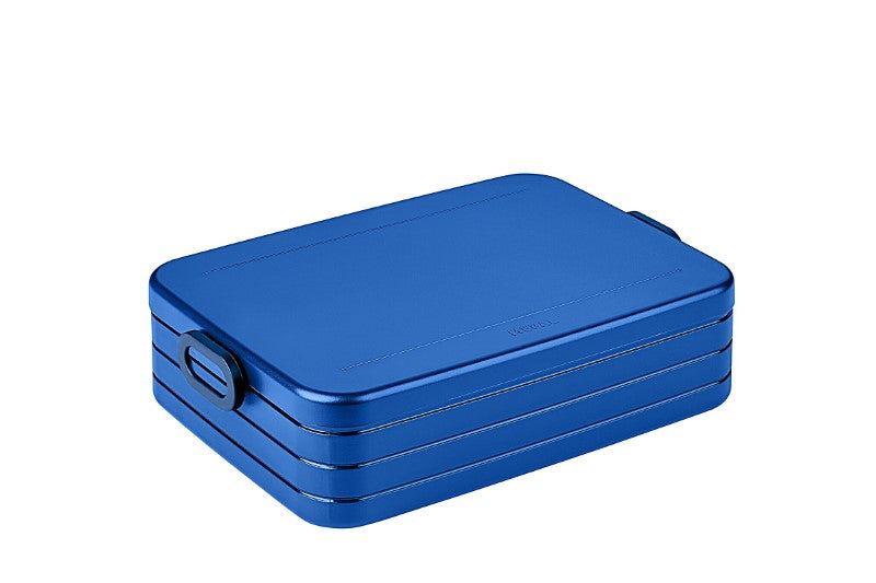 Bento Box Large with multiple compartments, microwave safe, BPA-free, and made in Holland for versatile meal organization.