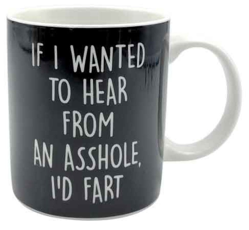 Fun coffee mug with a humorous design, perfect for quirky gift-giving and adding laughter to your mornings.
