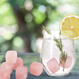 Rose Quartz gin and wine stones in a velvet pouch, chill drinks without dilution, ideal for preserving flavor.