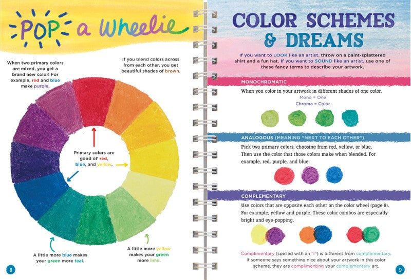 24-piece oil pastel studio set with vibrant pastels, blending sticks, and an art book for young artists aged 6 and up.