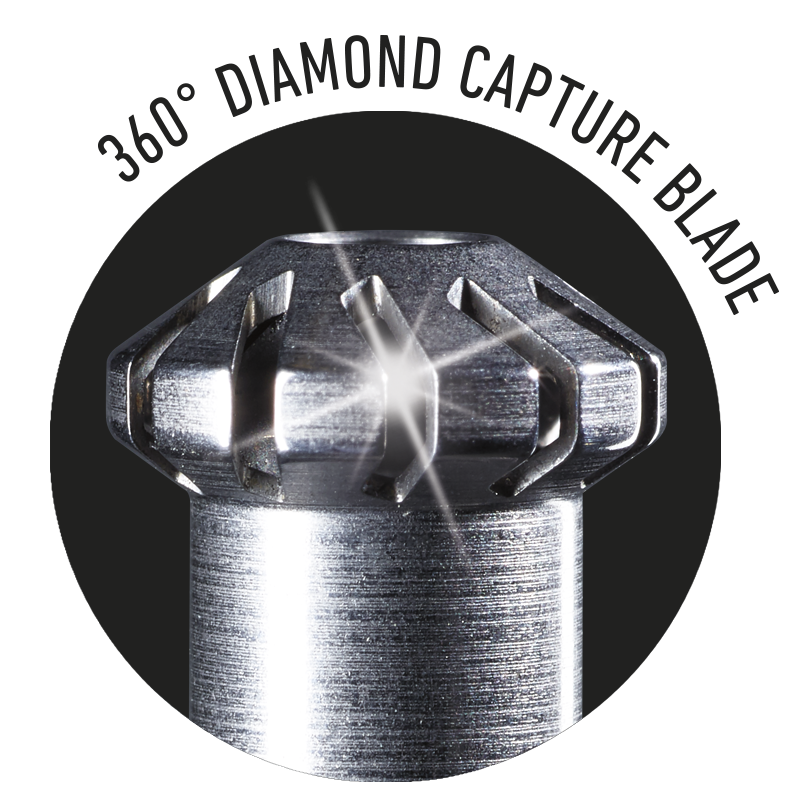 Compact Nose & Ear Trimmer with washable design, Diamond Protect Technology, and three-level blade system for precise grooming.