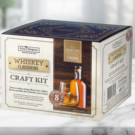 Whisky Craft Kit for enthusiasts to create personalized whiskey beverages with essential flavorings and tools.