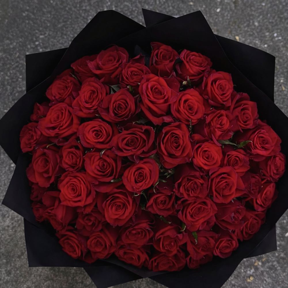 Premium 50 Red Rose Bouquet - Pre Order for Valentine's Day