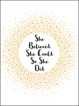 She Believed She Could So She Did- Book