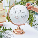 Wedding Globe Guest Book Alternative