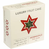 Luxury Fruit Cake Round with vine fruits, citrus peel, pecans, walnuts, and rum infusion, perfect for indulgent dessert moments.