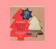 Gingerbread festive tree cookies with white chocolate, perfect for holiday gifting or indulging during Christmas.