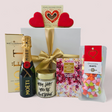 Luxurious Moet & More Gift Box featuring Mini Moet champagne and gourmet treats, perfect for celebrating special moments.