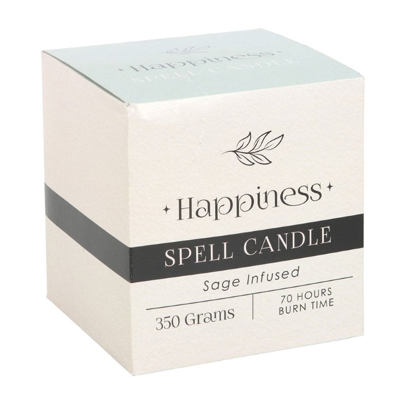 Happiness Spell Candle Sage Infused