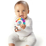 Vibrant multi-sensory teether and rattle featuring Opus the Octopus, with textures, rattle beads, and a grip-friendly handle.