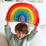 Te Reo Rainbow Cushion