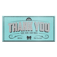 "Bloomsberry & Co. 100g milk chocolate bar featuring a heartfelt 'Thank You' message, perfect for expressing gratitude."