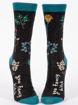 Playful 'You Fancy Bitch' women's socks combining style and comfort, perfect for a cozy and chic wardrobe addition.