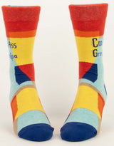 Cool-Ass Grandpa Men's Socks featuring soft cotton blend, quirky design, and comfy fit for sizes 7-12, perfect for gifting.