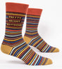 Men's socks with a fun design, made of soft cotton and durable nylon, perfect for keeping feet cozy and stylish.