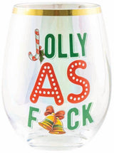 Stemless Wine Glass - Jolly as f**k
