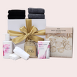 Mum & Baby Cherish Gift Set: A luxurious pampering box with baby milestone props and nurturing bath essentials for mum and baby.