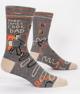 Men's socks with fun "Cool Dad" design, made from soft, durable materials, perfect gift for dads.