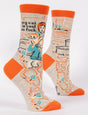 Women's socks featuring a humorous "My Cat Is Cool as Fuck" design, crafted for comfort and perfect for cat lovers.