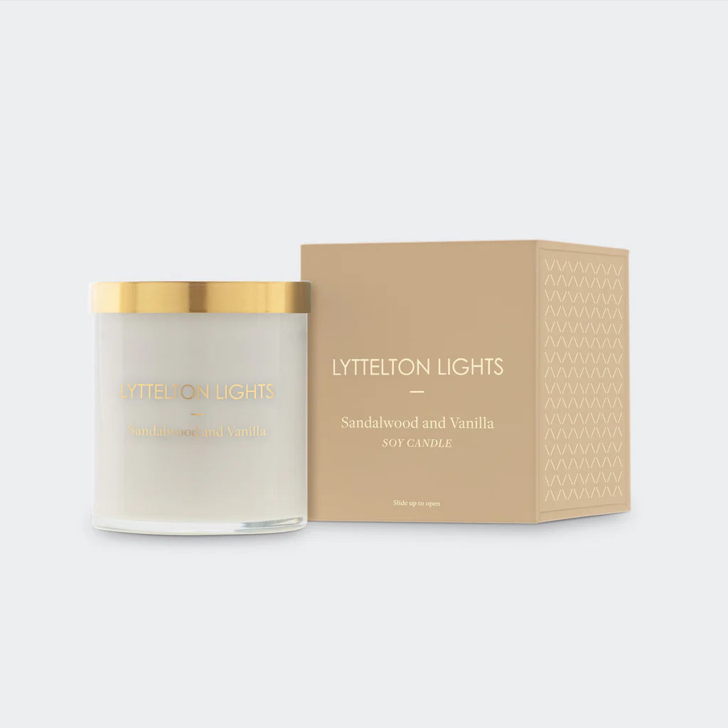 Lyttelton Lights Sandalwood & Vanilla Candle