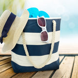 Beach Tote Bag With Rope Handles